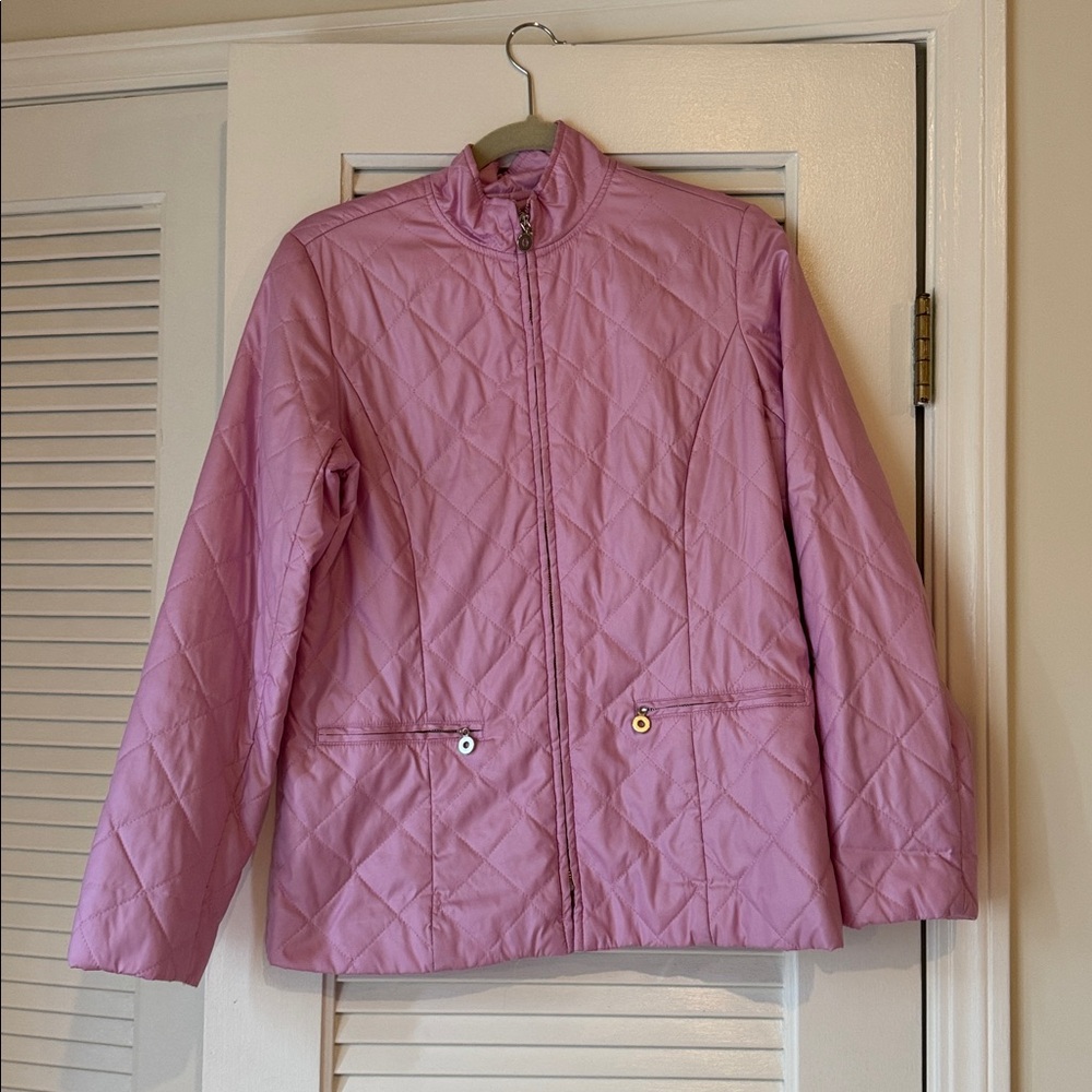 David Brooks Light Pink Quilted Jacket